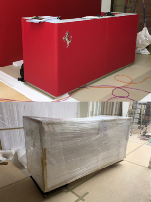 易成精緻搬家 - 法拉利櫃台包裝搬運 易成精緻搬家 - 法拉利櫃台包裝搬運
