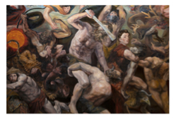 非凡國際藝術公司 - 鄭延霖老師創作油畫山海經