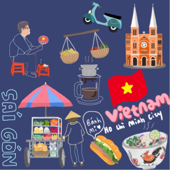 Darcy 邱韻樺 - 城市插畫（越南）