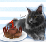 S’ Design - 擬真電繪_緬因貓