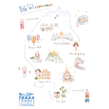 隋安 SuiAnn - 旅行社 合作 秘境地圖手繪插畫設計