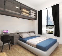 個人接案 - 主臥室/輕工業風/3D渲染