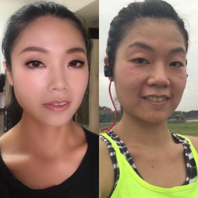 妃霓新秘整體造型 - 妝前、妝後 妃霓新秘整體造型 - 妝前、妝後