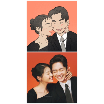 cco_illustration 似顏繪/人像插畫 - ★方案B-2人像1張圖=1800$