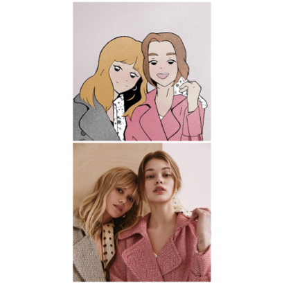 cco_illustration 似顏繪/人像插畫 - ★方案B-2人像1張圖=1800$