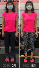 健二教練 - 上班族陳小姐的結構透過課程調整，以及骨盤偏移，X型腿左右不對稱帶來的不適優化。