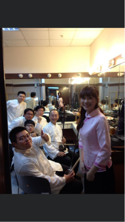 陳宥穅 - 樂團演出準備中