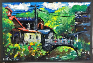 黃子育 -  壓克力寫生