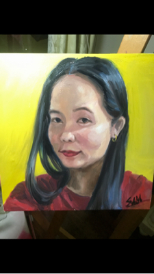 SammySu環境彩繪/壓克力/油畫 - 簡筆肖像