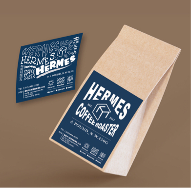 Fecina設計工作室 - 咖啡袋貼紙設計印刷