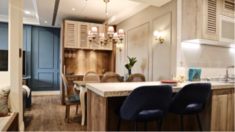 瀚埕設計工程有限公司 - 室內專案作品-室內設計及裝潢施工-近期建案大多推小坪數，因此空間的開闊性，便最為重要，餐廚區域開放不僅使人的互動性增加，室內空間有視覺放大作用