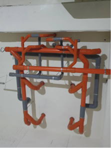 大有水電工程行 - 廠房廁所污排水系統吊管拖作