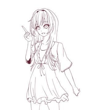 Akimu - 人物線稿01