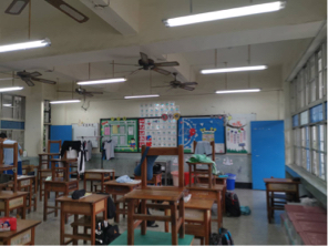 玖佰益時尚油漆外牆防水PU工程 - 學校室內教室油漆粉刷過程中,施工前  玖佰益時尚油漆外牆防水PU工程 - 學校室內教室油漆粉刷過程中,施工前