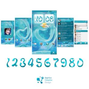 Eaprica creative design - HTC mobile GUI skin design
Valentine skin design published 2012.02