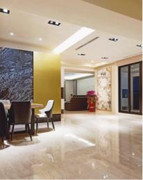 一刀設計 - 客廳、餐廳、落地窗、牆面、天花板