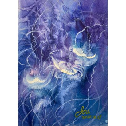 宇美術工作室 - 成人水彩示範作品