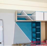 專業油漆工程行 - 主牆分色：藍色、灰色