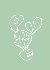 美好⊙設計工坊 - 業主 : PY SHOP
委託需求 : LOGO（應用/相關平面)　

作品格式 : 300 dpi
製作時間 : 3 個工作天