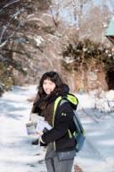 陳品妤peggy チンヒンヨ - 老師在日本受凍看雪啊！