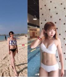 Eva -  健身後的對比照