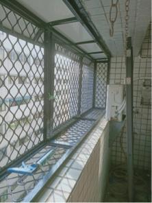 禾鑫鋁業 - 花格鋁陽台窗+碩鋁板雨遮