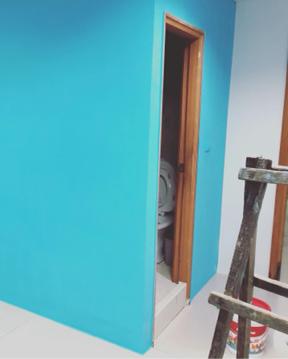 宸恩油漆整修工程 - 音樂教室 跳色上漆