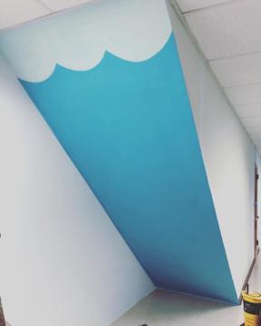 宸恩油漆整修工程 - 音樂教室 跳色上漆