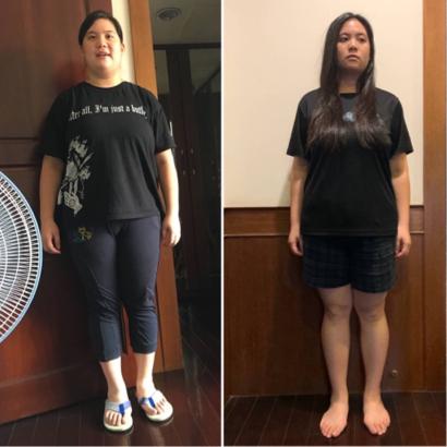 限量叔叔 - 學生職業：大學生
購買課程：重訓&飲食控制
學生需求：減脂
左圖90.4 右圖74.9