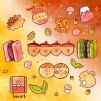 yuan._yuan.___ - Irene’s 秋の森林系 #鐵盒餅乾 
/店家社群插畫繪製(IG: irene_handmade )/ 軟體 procreate.