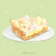 yuan._yuan.___ - 日常練習 甜點繪製 / 亞尼克檸檬塔 /procreate繪製.