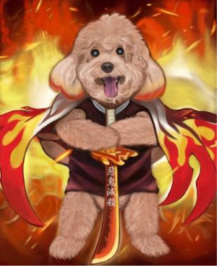 Danny T 客製化插畫 - 炎柱貴賓