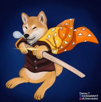 Danny T 客製化插畫 - 善意柴犬