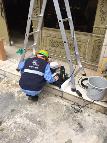 凱擘大寬頻 - 監視器和網路施工過程