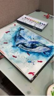 大宛 - 家教學生（6歲）水彩練習