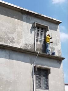 玖佰益時尚防水公司 - 防水外牆，下雨時水流進屋內