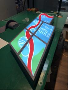 虹韋虹軒廣告工程 - 拼圖式燈箱（合成板成型）