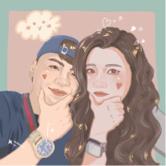 芋頭小畫室 - 情侶 電繪