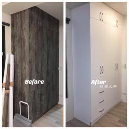 貼膜大師建築軟膜企業社 - 不喜歡衣櫃顏色怎麼辦？交給貼膜改色