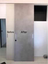 貼膜大師建築軟膜企業社 - 白色門片改清水膜，耐污耐髒好保養