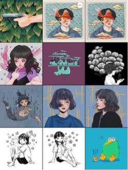 石淳羽 - 個人品面作品（IG)