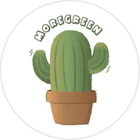 潘采絹 - MOREGREEN - 貼紙設計