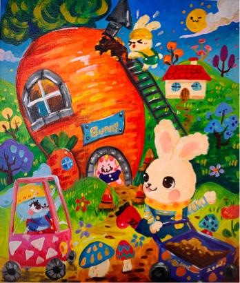 𝟏.𝟗𝟔⋅𝑎𝑙𝑝ℎ𝑎 ✴︎ 𝐬𝐭𝐮𝐝𝐢𝐨  |  𝐓𝐞𝐚𝐜𝐡 - 壓克力｜插畫 ｜兒童畫