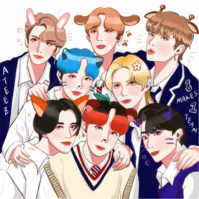 何卉婕 - 電腦繪圖 人像