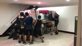 翔毅搬家貨運 - 10尺魚缸搬運施工