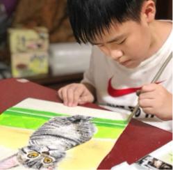 敏每 - 兒童繪畫（蠟筆和水彩結合）