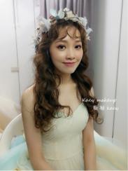 新秘kacy - 浪漫花圈甜美造型