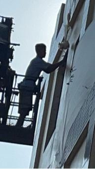 玖佰益時尚防水公司 - 外牆防水工程磁磚養生膠帶保護