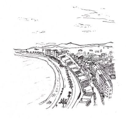 城市速寫教學/兒童美術、陪玩 - 旅遊足跡。法國 尼斯