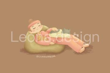 Leona design - 朋友與兔兔和貓貓